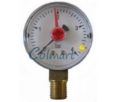 Манометр Arthermo MA503/P 1/4" (Ø50 мм, 0-16 бар) радиальный, нижний выход