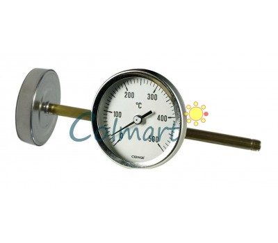 Пирометр биметаллический Cewal PSZ 63 GC (Ø63 мм, гильза 200 мм, 0-500°С)