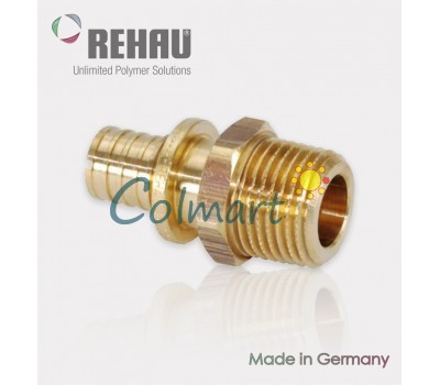 Переходник REHAU RAUTITAN RX 16 - R 1/2 с наружной резьбой латунный