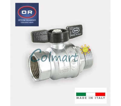 Кран шаровый Rigamonti PN35 1/2" НВ бабочка