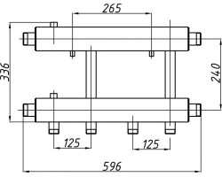 Коллектор Termojet К22Н.125(240)