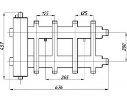 Коллектор с гидрострелкой Termojet КГС42ВН.125(200)