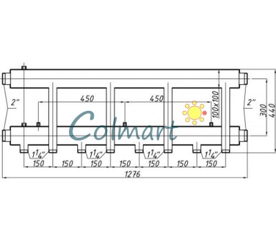 Коллектор Termojet К42Н.150(300)