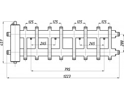 Коллектор с гидрострелкой Termojet КГС82ВН.125(200)