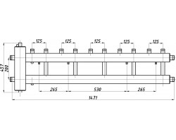 Коллектор с гидрострелкой Termojet КГС52В.125(200)