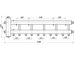 Коллектор с гидрострелкой Termojet КГС52Н.125(200)