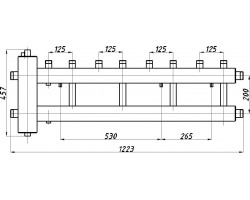 Коллектор с гидрострелкой Termojet КГС42В.125(200)
