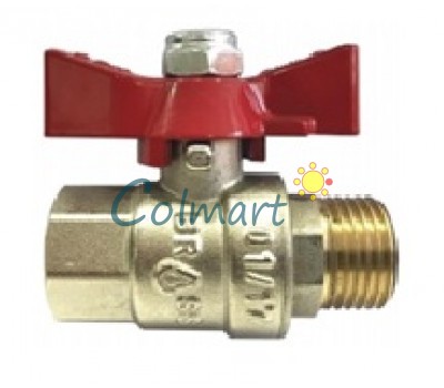 Кран шаровой Brass 200 1" ВН (B1001E)