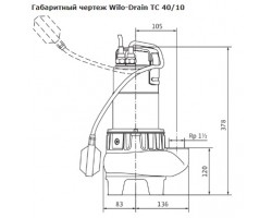 Насос дренажный Wilo-Drain TC 40/10 