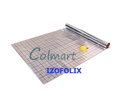 Фольга для теплого пола IZOFOLIX (фольгированная пленка) с разметкой рулон 50 м.кв. Фольга для теплого пола IZOFOLIX (фольгированная пленка) с разметкой рулон 50 м.кв.